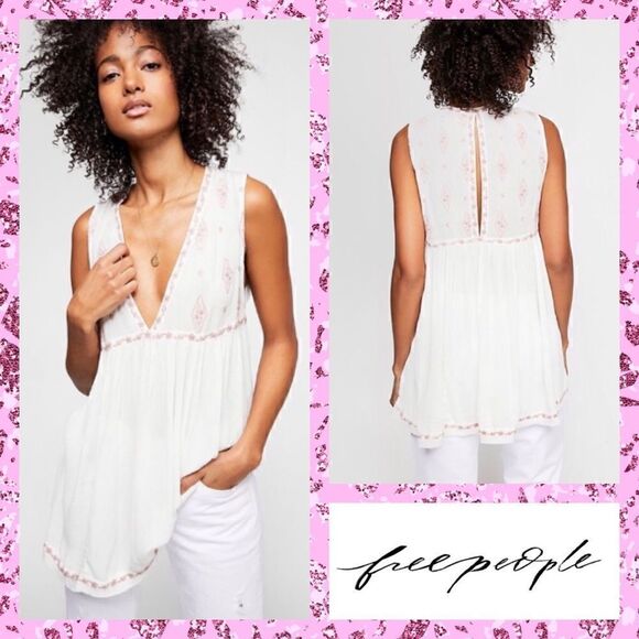 NWT MSRP $108 Free People Sleeveless Top Women's Size Small - Picture 1 of 9